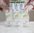 Hand-Painted Lemon Pattern Glass Goblet - 300ml Cute Yellow Fruit Print Wine & Champagne Cup