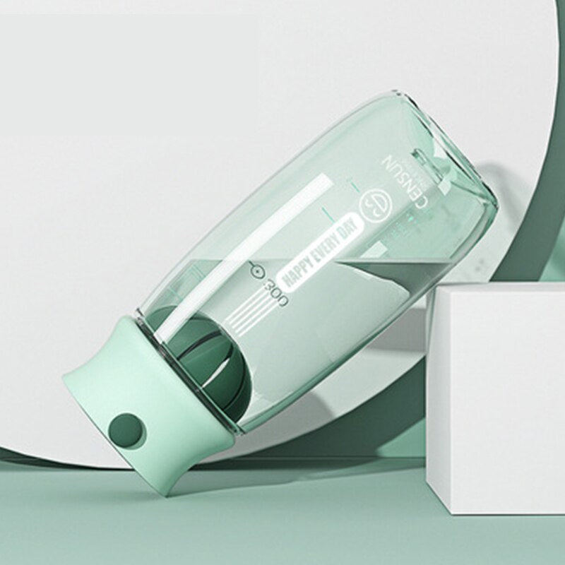 460ml BPA-Free Transparent Plastic Water Bottle - Portable Juice & Tea Bottle with Carrying Rope