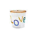 Handmade "LOVE" Letter Glass Mug - 10oz Romantic Gift Tea & Coffee Cup for Couples